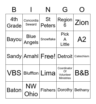 This is Your Life Bingo Card