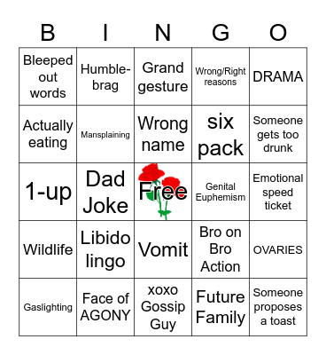 Labor of Luuuurve 6/25 Edited Bingo Card