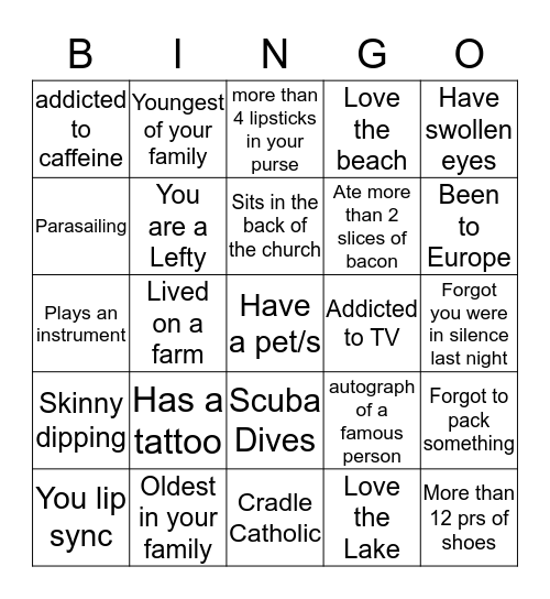 Bingo Card
