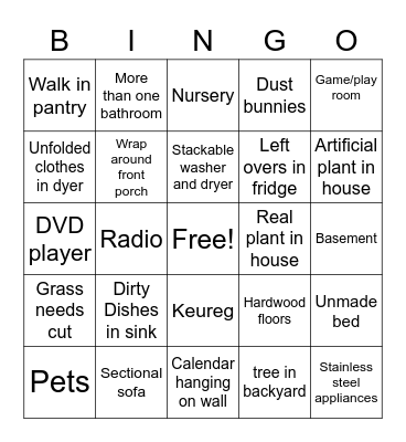 Bingo! Bingo Card
