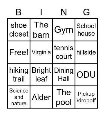 Welcome to Oakland! Bingo Card