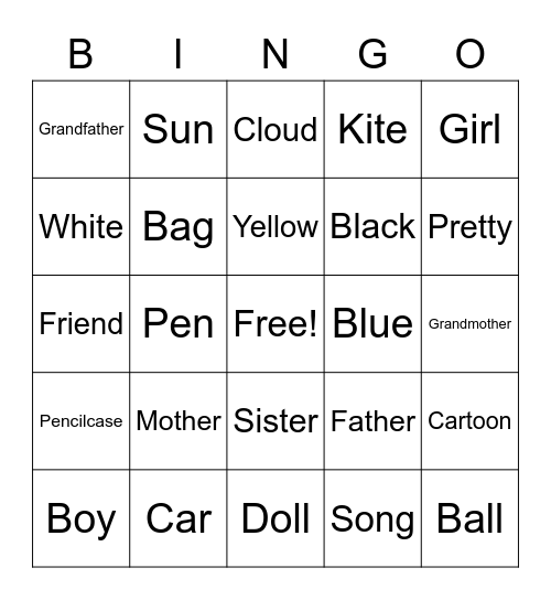 Gincana 19/06/2020 Bingo Card
