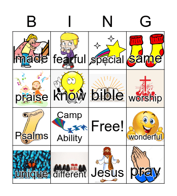 Unique Bingo Card