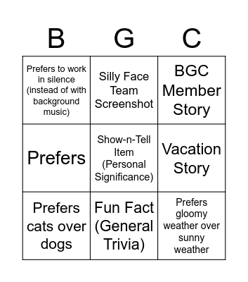 Operation "Party Down" - Task 3 Bingo Card