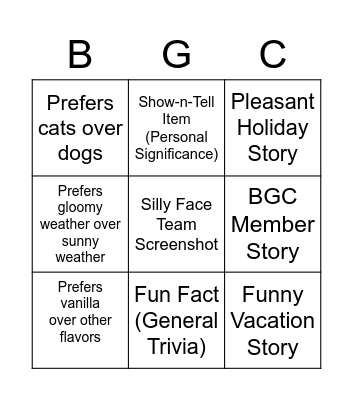 Operation "Party Down" - Task 3 Bingo Card