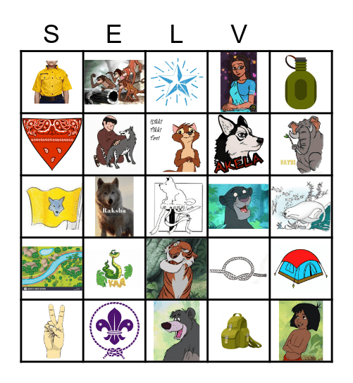 Lotería Manada Scout Bingo Card