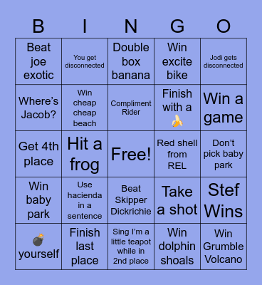 MarioKartAfterDark Bingo Card