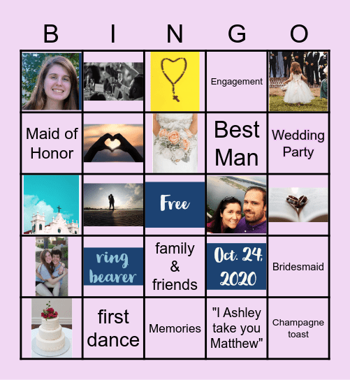 WEDDING Bingo Card
