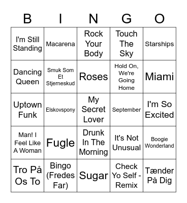 !!!46 års fødselsdag!!! Bingo Card