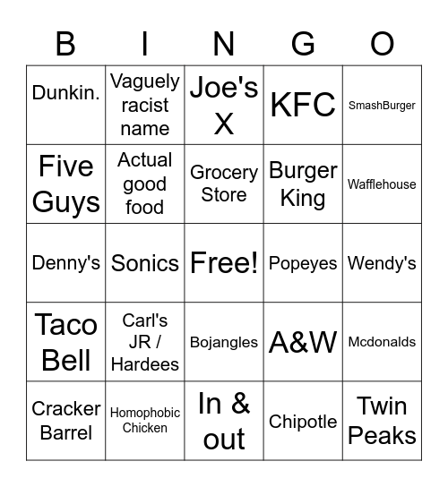 Bingo 1 Bingo Card