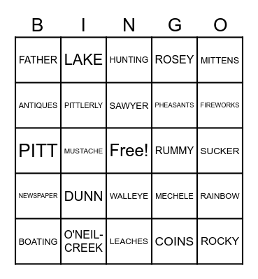 HAPPY FATHERS DAY! Bingo Card
