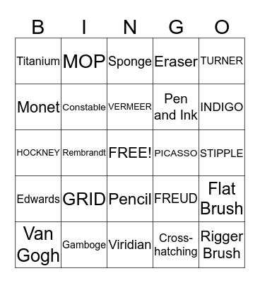 ART BINGO Card