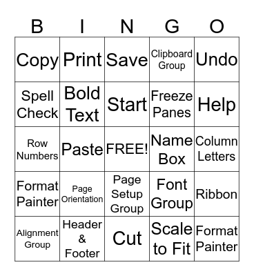 Payroll Bingo Card