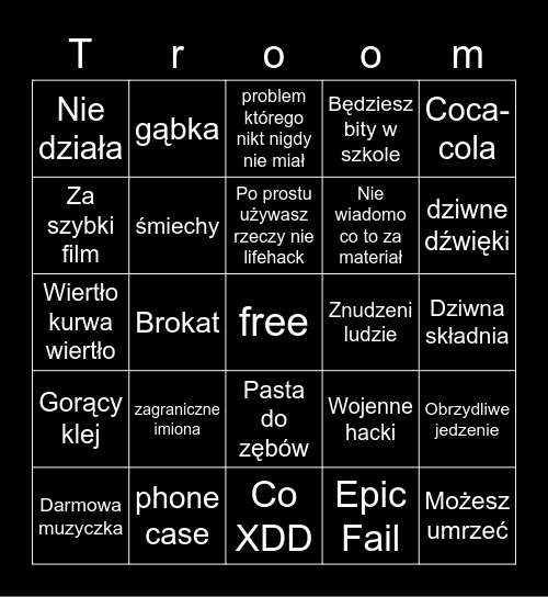 Polskie Lifehacki Bingo Card