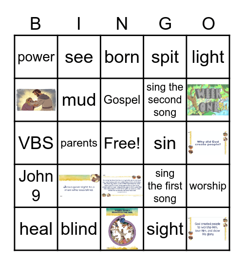 Family Worship June 21 Bingo Card