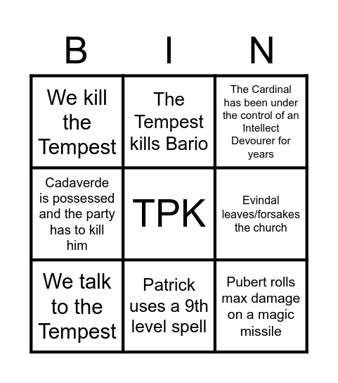 Secrets of How We Get Fucked Bingo Card