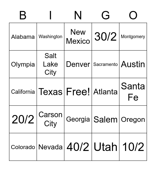 Will 6/22/20 Bingo Card