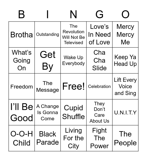 Juneteenth Celebration! Bingo Card