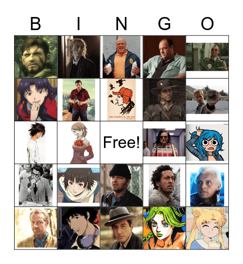 Character Bingo Card