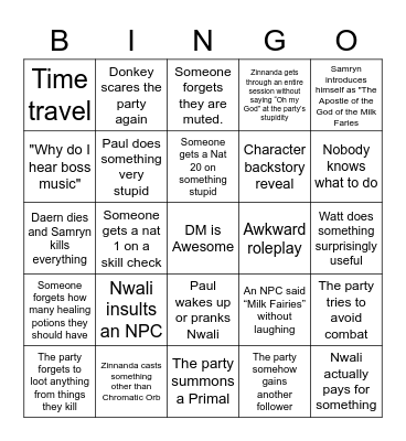 The 9th Age Bingo Card