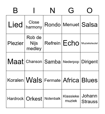 Bright Bingo Card