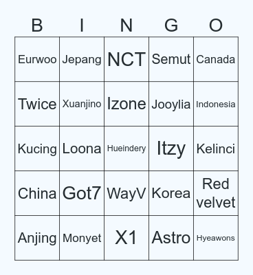 Bingo aneh Bingo Card