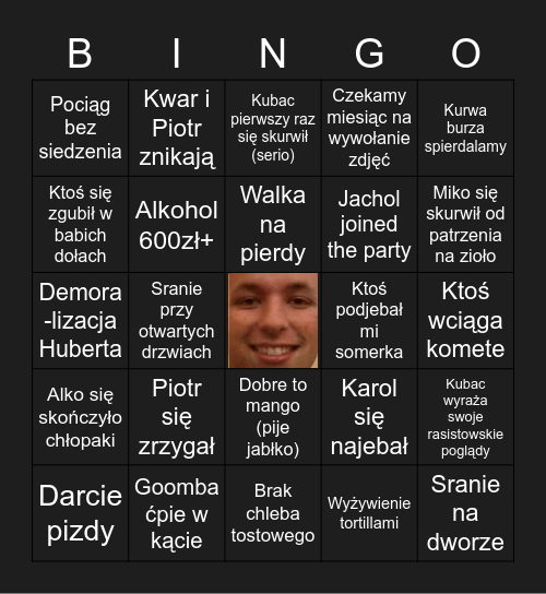 MG bingo Card