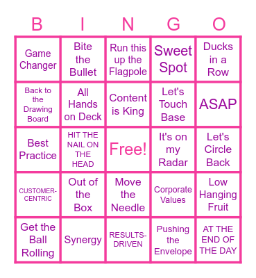 Women's Small Business & Leadership Network Bingo Card