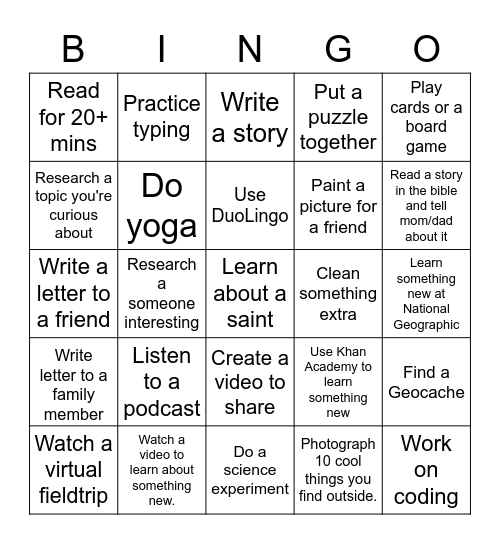 Summer Bingo - June 22 Bingo Card