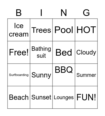 Joe & Elo Bingo Card