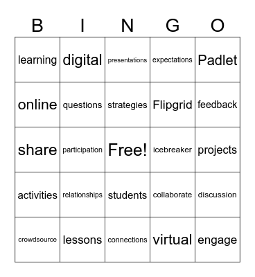 Building Relationships & Engagement Bingo! Bingo Card