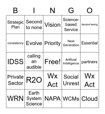 FY21 AOP Bingo Card