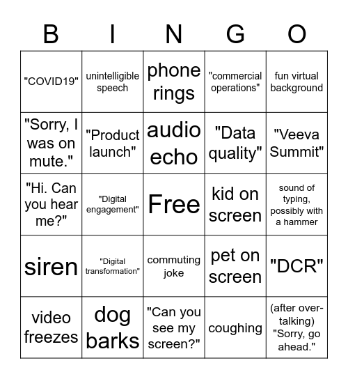 Spring Data Leader Forum Bingo Card