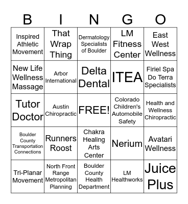 Feed Your Spirit Bingo Card Bingo Card