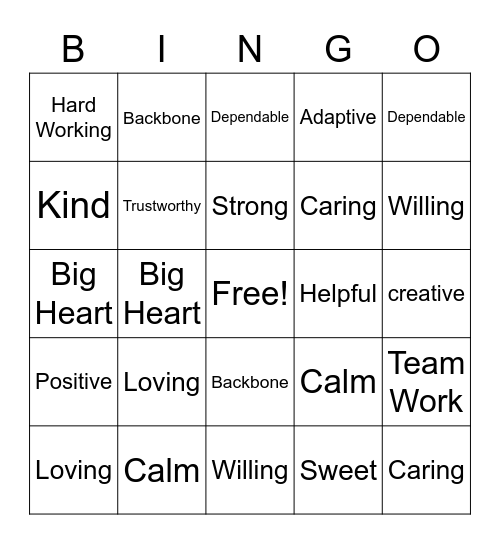CNA Celebration Bingo Card