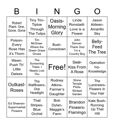 Total-Quiz.com Presents Radio Bingo: The Farmer with the Green Thumb Bingo Card