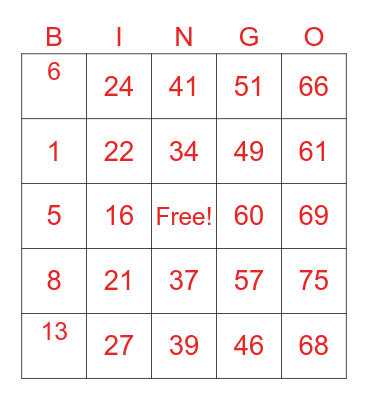 TEAM SANIB / AJANG CARD # 1 Bingo Card