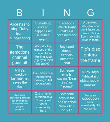 EWF20 BINGO Card