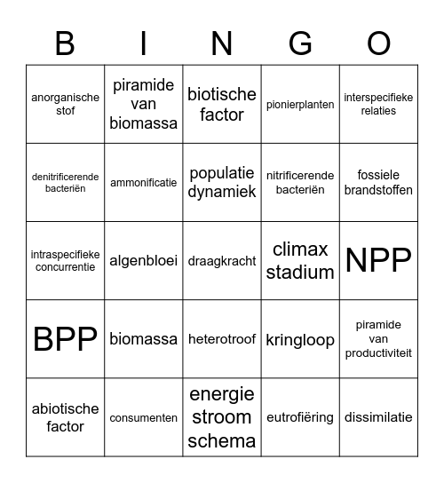 4V H8 BINGO Card