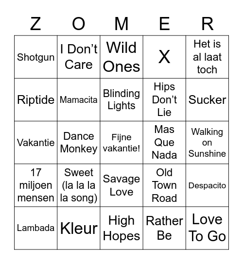 Bingo Card
