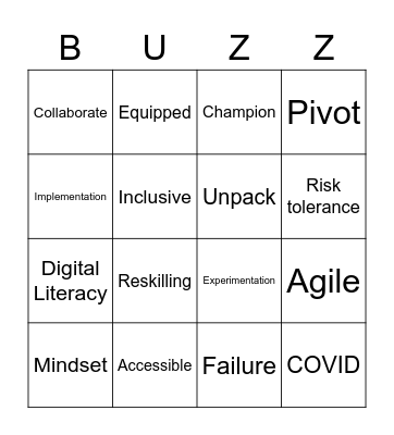 GC BINGO Card