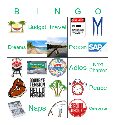 Mike Walkers Retirement Party! Bingo Card