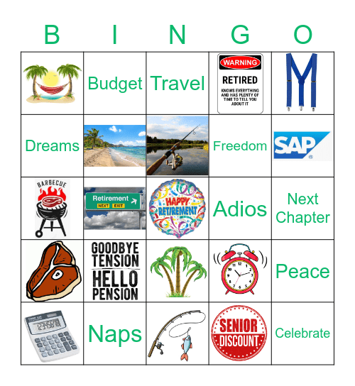 Mike Walkers Retirement Party! Bingo Card