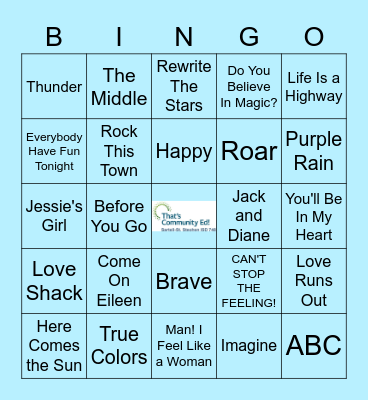 Sartell-St. Stephen Community Education Bingo Card
