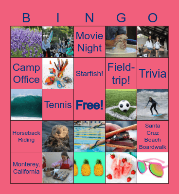 Santa Catalina Granny Bingo Card