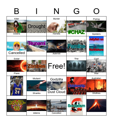 2020 Bingo Card