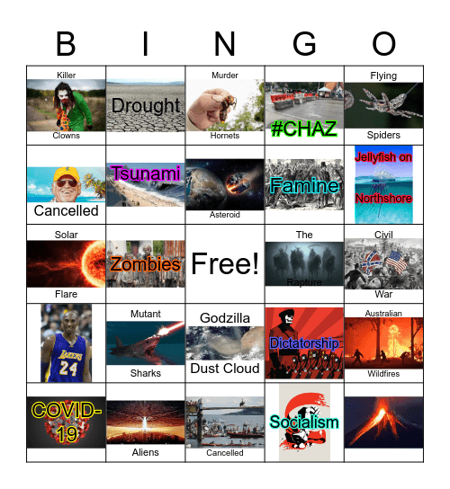 2020 Bingo Card