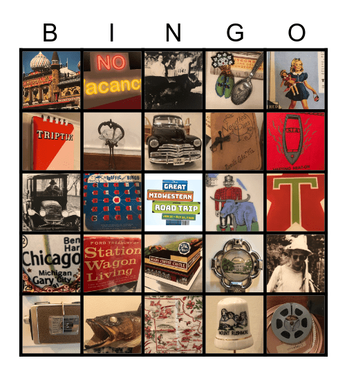 Road Trip BINGO Card