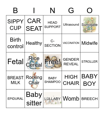 BABY BINGO Card