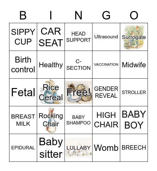 BABY BINGO Card